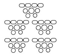 carcasa del filtro de aceite 5 arandelas adaptadoras para la carcasa del filtro del enfriador de aceite 68191356AA, compatibles con Jeep Wrangler Grand Cherokee 2014-2023