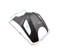 Carcasa delantera para el scooter Tres, negra