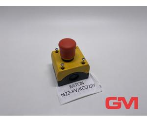 Carcasa Eaton De Botones De Emergencia M22-PV/KC02/IY 216524 2NC