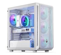 ENDORFY Arx 700 White ARGB, Caja pc Gaming ATX, 4xARGB Ventiladores 140mm incluidos, Parte Superior y Frontal de Malla ventilada, Espacio para Dos radiadores de hasta 360mm aio refrigeración por Agua