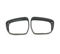 Carcasa Espejo Coche Cubiertas de Espejo retrovisor cromadas, Cubierta embellecedora Tipo ceja antilluvia para Nissan para Qashqai J11 2016 2017 2018 2019 2020 Accesorios(Carbon Fiber)