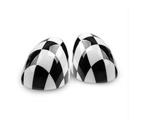 Carcasa Espejo Cubiertas Retrovisor Bandera Negra Para Mini Para Countryman Para Cooper S Para Clubman Para Paceman R55 R56 R57 R58 R59 R60 R61 Car-styling Coche Espejo Tapa (Color : Checker, Tamaño