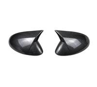 Carcasa Espejo Para Alfa Para Romeo Para Stelvio 2017-2023 Cubierta Espejo Retrovisor Lateral Tapa Ala Pegatina Exterior Moldura Caja Visión Carcasas Espejo Retrovisor(Carbón)