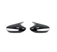 Carcasa espejo retrovisor Carcasa Del Retrovisor Exterior Para Hyundai Para Sonata DN8 2011-2014 Tapa Cubierta Molduras Decorativas Para Puertas Laterales(Negro brillante)