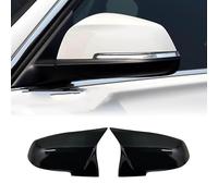 Carcasa espejo retrovisor coche Para BMW 1 2 3 3GT 4 X1 E84 M2 I3 Serie F20 F21 F22 F23 F30 F31 F32 F33 F34 F80 Tapa Espejo Retrovisor Blanca Cubierta Espejo Tapas(Gloss Black)