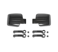 Carcasa espejo retrovisor coche Para Dodge Para Nitro 2007-2012 ABS Cubiertas de espejo retrovisor Manijas puerta para cubiertas decoración cromadas(Mirror Cover Carbon)