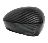 Carcasa espejo retrovisor coche Para FIAT Para 500 2007-2020 Reemplazo 2 Piezas Negro/blanco/carbono Cubierta Espejo Lateral Tapa Ala Puerta Carcasa Cubierta Espejo Tapas(Carbon look Pair)