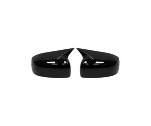 Carcasa Espejo Retrovisor Cubierta Espejo Retrovisor Puerta Lateral Negro Pegatina Concha EmbellecedoraPara Lancer Para X 10 Para EX Para EVO 2013-2016 Funda Retrovisor(No light Gloss Black)