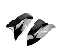 Carcasa Espejo Retrovisor Lateral Para BMW 5 Series F10 F11 F07 F12 F13 F01 F02 Cubierta Espejo Retrovisor Coche Ala Lateral Proteger Marco Cubre Fibra Carbono(Negro)