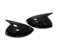 Carcasa Espejo Retrovisor Pegatina Espejo Retrovisor Lateral De Coche Para Dacia Para Sandero 2021-2024 Tapa Ala Moldura Exterior Puerta Trasera Tapa Espejo Retrovisor(Negro brillante)