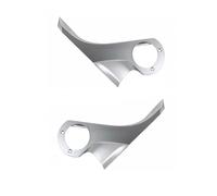 Carcasa Espejo Retrovisor Tapa Cubierta Espejo Retrovisor Lateral Para Tesla Para Model 3 2017-2025 Highland Marco Soporte Base Cubierta Inferior Repuesto(Top Base Silver pair)