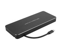 Carcasa externa para SSD USB C3.2 para Macbook Air Pro Mid2013-2017, carcasa de disco duro CNC de aleación de aluminio Plug and Play con disipación