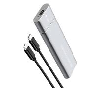 Carcasa externa USB 3.1 tipo C de 5 Gbps para SSD NVMe 2230/2242/2260/2280 NVMe SSD, diseño sin herramientas, funda de expansión de almacenamiento externo