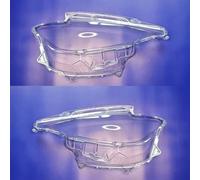 Carcasa Faro Coche Compatible Con Mazda Para MX-5 2016 2017 2018 2019 Cubierta De Faro Delantero Faros Pantalla De Lámpara Lente De Cristal Transparente Carcasa De Lámpara(Pair)