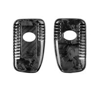 Carcasa fibra carbono para llave coche compatible con para Lexus ES 350 GS F 350 450H IS 200 250 300 350 LX 570 NX 200T 300H RC F 200T 300 350 RX 350 Funda metálica para llavero de coche(Forged Black)