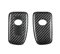 Carcasa Fibra Carbono para Llave Coche Compatible con para Lexus ES 350 GS F 350 450H IS 200 250 300 350 LX 570 NX 200T 300H RC F 200T 300 350 RX 350 Funda metálica para Llavero de Coche(Silver 1)
