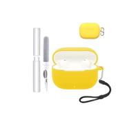 Carcasa Funda para Huawei FreeBuds SE 4 ANC Auriculares, toergy a prueba de golpes, impermeable, suave y delgada Funda de silicona con cordón, llavero y kit de limpieza, amarillo