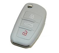 Carcasa / Funda Protectora de Silicona para Llave de Coches (Gris Claro)