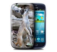 Carcasa/Funda STUFF4 dura para el Samsung Galaxy S3 Mini / serie: Animales de la fauna - Suricata