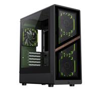 Carcasa GameMax AERIS 330 GB Mini Tower Negro con Vidrio Templado e Iluminación RGB