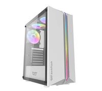 Carcasa Gaming PC Ordenador 3RGB Ventilador Midi Tower Itx M-ATX USB 3.0 Blanco