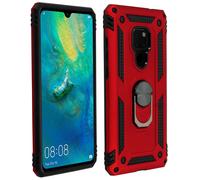 Carcasa Huawei Mate 20 con anillo-soporte magnético - Rojo