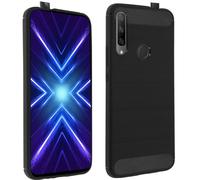 Carcasa Huawei P Smart Z / Honor 9X silicona efecto aluminio cepillado -
