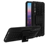 Carcasa Huawei P20 Pro Funda trasera antigolpes reforzada + Soporte Negra