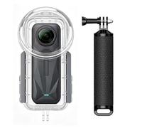 Carcasa Impermeable + Agarre Flotante para Insta 360 X5, 50 m, Funda Protectora de Buceo Submarino con Mango Flotante Antideslizante, Kit de Accesorios de esnórquel