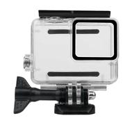 Carcasa impermeable compatible con GoPro Hero 7 Silver White, sumergible hasta 60 m, soportes de acero inoxidable 316 para buceo desde la costa.