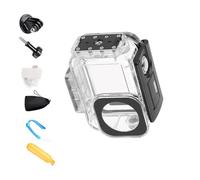 Carcasa impermeable para cámaras de acción Action5PRO/4/3 de 60 m, protección de inmersión profunda a prueba de golpes con lente de vidrio óptico, funda de policarbonato para cámara de acción