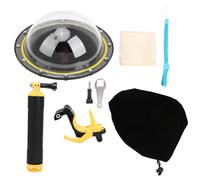 Carcasa impermeable para GoPro Hero13 12 11 10 9Black, lente de cúpula subacuática con mango flotante y disparador, compatible con fotografía de