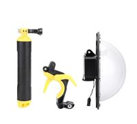 Carcasa impermeable profesional TELESIN con puerto de domo para cámara GoPro Hero 5/6/7