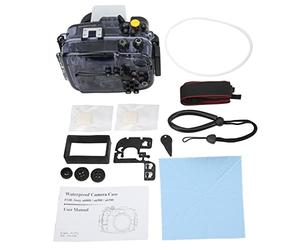 Carcasa Impermeable Subacuática para Cámara sin EspejoA6000 A6300 A6500, Profundidad Impermeable de 60 M, Compatible con Múltiples Funciones, Restauración del Color Original