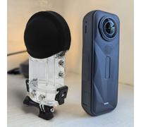 Carcasa invisible de buceo para Insta360 X5, carcasa de policarbonato impermeable de 50 m con soporte, protección transparente para cámara subacuática
