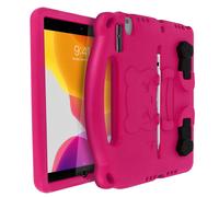 Carcasa iPad 2019/2020/2021 10.2 para Niños con Asa, Diseño Panda - Rosa
