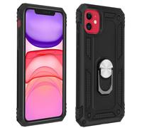 Carcasa iPhone 11 con anillo-soporte magnético - Negro