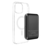 Carcasa iPhone 11 y Powerbank 5000 mAh Swissten Transparente