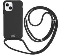 Cool Funda Cordón Liso Negro para iPhone 14 Plus