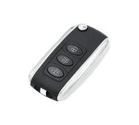 Carcasa Llave Carcasa De Llave Remota De 3 Botones para B5 Carcasa De Llave Remota Abatible Modificada con Lado Plateado Estilo para Bentley Funda para Llave Botón