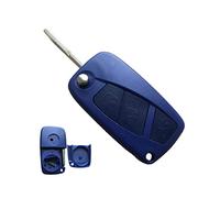 Carcasa Llave con Mando a Distancia con 3 Botones Compatible con Fiat Panda Grande Punto Ducato Doblò Idea Estilo Ulysse Azul
