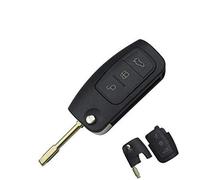 Carcasa Llave para Ford - Funda Mando a Distancia 3 Botones para Coche Ford Mondeo Fusion Focus Fiesta C-MAX Kuga (Key Blank)