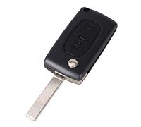 Carcasa Llave para Peugeot 207 307 308 3008 5008 807 Expert Partner C2 C3 C4 C8 Berlingo Jumpy | CE0536 | 2 Botones | Mando a Distancia con Ranura para Pilas