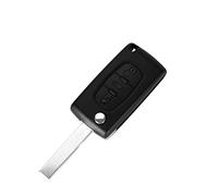 Carcasa Llave para Peugeot 207 307 308 407 308SW 207CC 308CC 307CC RCZ Citroen C3 Picasso C5 | CE0536 | 3 Botones | Hoja con Ranura | Mando Distancia con Ranura para Pilas