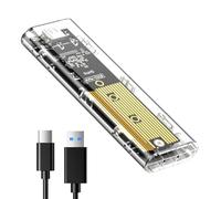 Carcasa M.2 Carcasa nvme m.2 Carcasa ssd m2 nvme,Carcasa Disco Duro ssd Caja Disco Duro Lector Disco Duro 10Gbps USB3.1 Gen2 para Discos Duros 2230/2242/2260/2280 M-Key M.2 con UASP