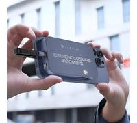 Carcasa magnética USB-C NVMe SSD de 40 Gbps para iPhone 15 Pro Max ProRes, adaptador USB a 2280 NVMe PCI-E, funda SSD externa de aluminio con ventilador de refrigeración para MacBook/iPad Pro/Android