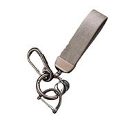 Carcasa Mando Llave Coche 1 Uds Coche Llavero Metal Llavero Cuero para X1 X2 X3 X5 X4 X6 X7 G30 G20 G32 G11 G12 F40 F30 F20 F10 F34 F07 Carcasa para Llave de Coche(Grey)
