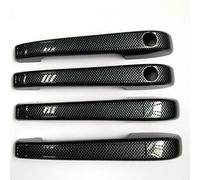Carcasa Maneta Compatible Con Para Golf Para Jetta Para Rabbit MK1 MK2 Accesorios Exteriores Cromados Juego De Cubiertas Para Manijas De Puertas Moldura De Manija(Carbon Fiber,4 handles 2 holes)