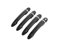 Carcasa Manija Compatible Con Para Koleos 2006 2007 2008 2009 2010 2011 2012 2013 2014 2015 Embellecedor Coche Fibra Carbono Cubierta Manija De Puerta Exterior Carcasa De Manija(Handle 1 Keyhole)
