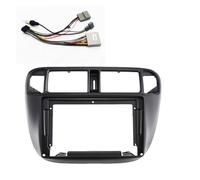 Carcasa Marco Radio Coche 9 Pulgadas para Civic EJ EK EM 1995-2001 Marco DVD para Coche Audio Tablero Kit Ajuste Panel Radio Reproductor Multimedia Pantalla(Right Wheel-Cord)